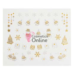 Stickere 3D cu Sarbatori de Iarna, Cod YJ051 Gold-Silver